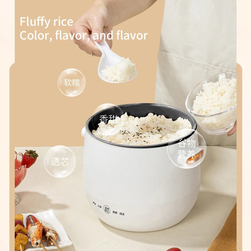 DUTRIEUX 1.8L Mini Rice Cooker – Portable Multifunction Cooker Mini Rice Cooker P3