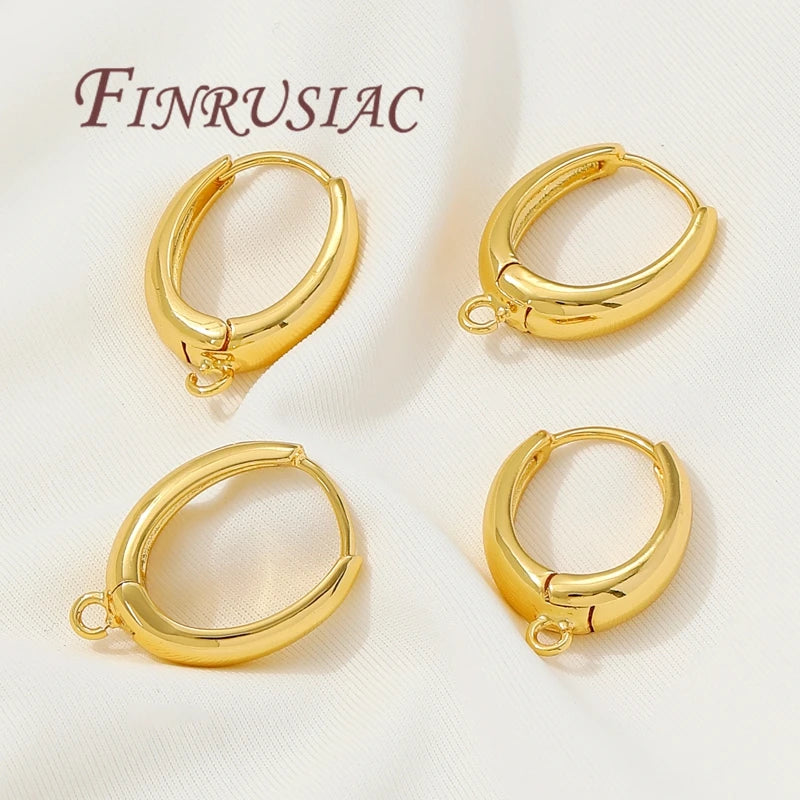18K Gold Plated French Earring Hooks – Brass DIY Earwires Earring Hook Findings P3
