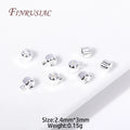 18K Gold Plated Brass Crimp End Beads | DIY Jewelry Findings Jewelry Making Findings P3 Silver Plated 5 Pieces