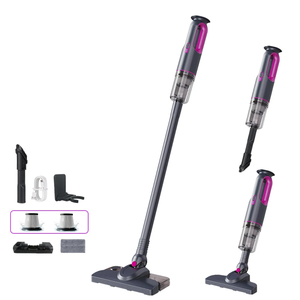 Portable Rechargeable Handheld Vacuum USB-C Bagless | MH-02 Handheld Vacuum Cleaner P3 No plug
