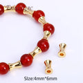 Gold Plated Brass Tube Spacer Beads 4×6mm | DIY Jewelry Making Jewelry Spacer Beads P3 18K Gold Plated 10 pcs