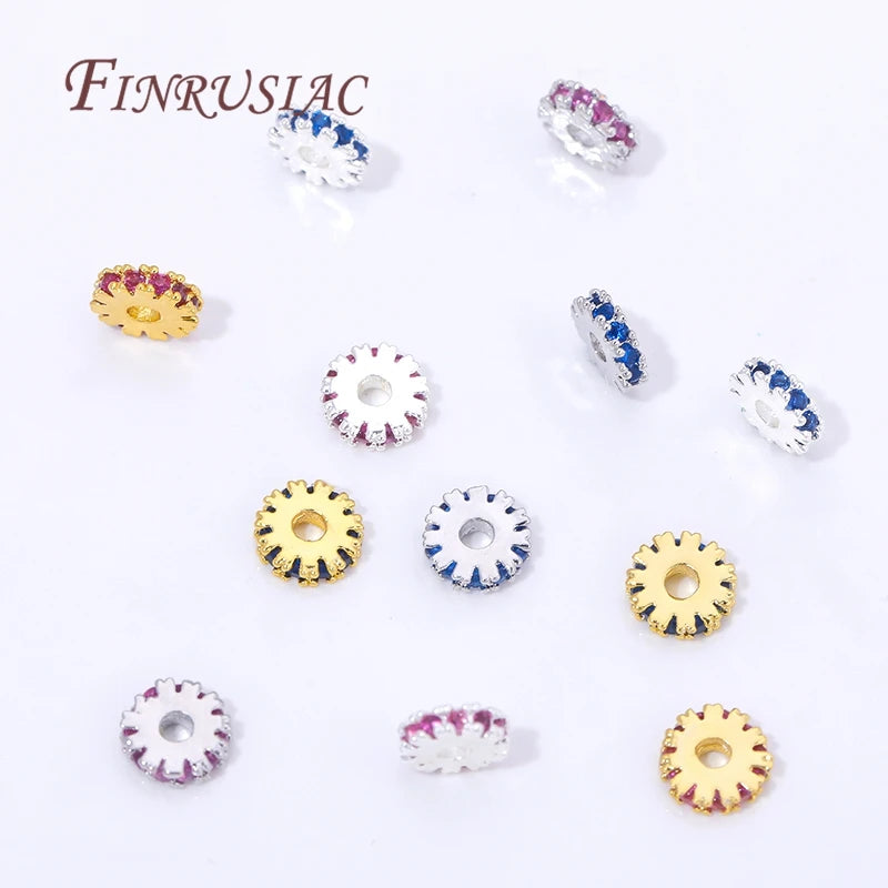 5mm 18K Gold Plated Brass Spacer Beads for Jewelry Making Jewelry Spacer Beads P3