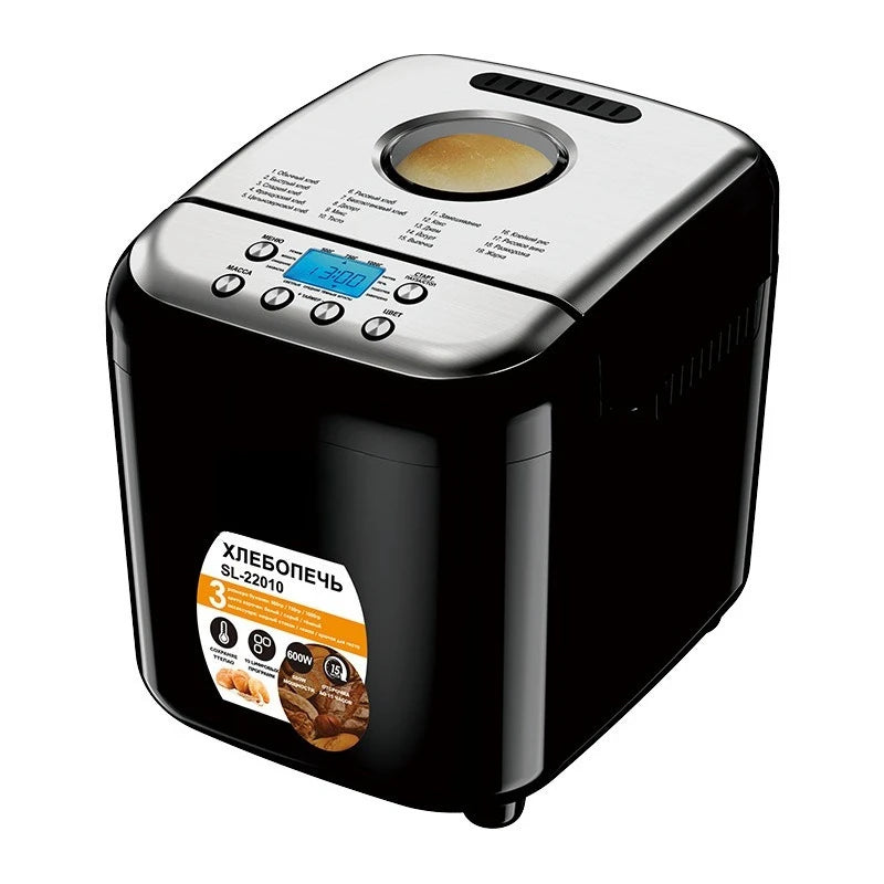 Automatic Bread Maker – Smart Fermentation & Dough Kneading Bread Maker Machine P3 black 100V-240V EU Plug