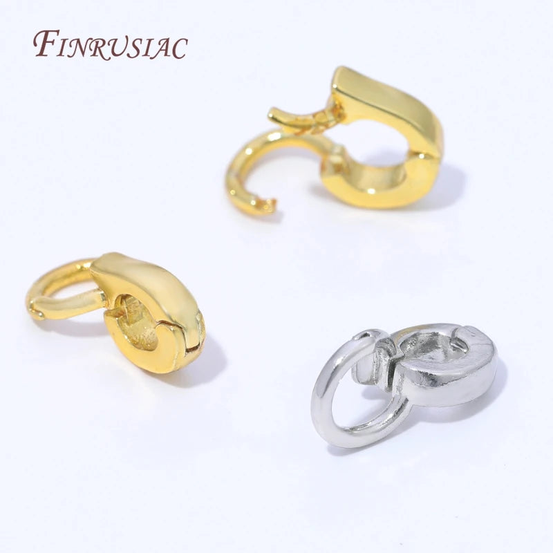 14K Gold Plated CZ Micro Pavé Clasp Connector | DIY Jewelry Jewelry Clasp Findings P3
