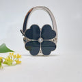 Foldable Four-Leaf Clover Purse Hanger Hook for Table Purse Hanger Hook P3 Black