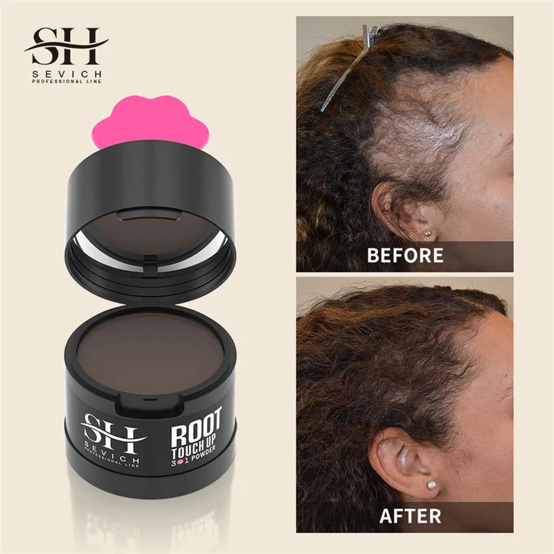 Sevich Hairline Shadow Powder – Root Touch-Up Concealer 4g Hairline Concealer Powder P3