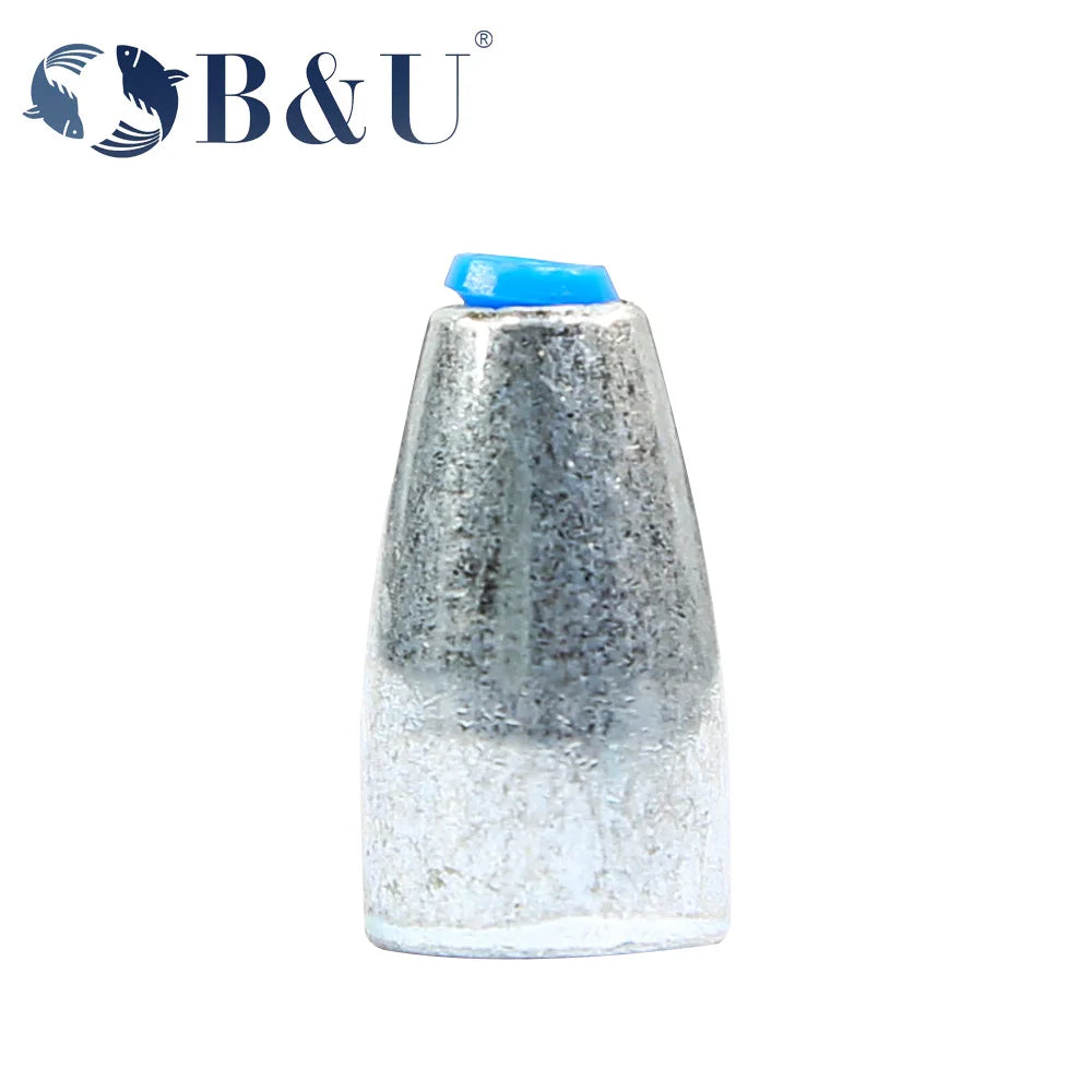 B&U 10-Pack Bullet Sinkers – Texas & Carolina Rig Weights Fishing Sinkers P3