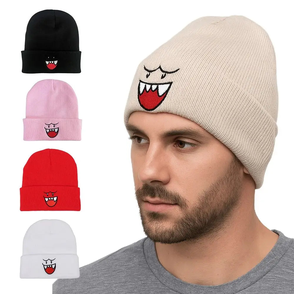 Kawaii Knit Beanie Hat – Warm Ear Cover for Women & Men Knit Beanie Hat P3