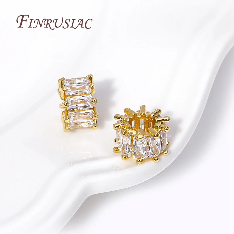 18K Gold Plated Crystal Round Spacer Beads – DIY Jewelry Jewelry Making Beads P3
