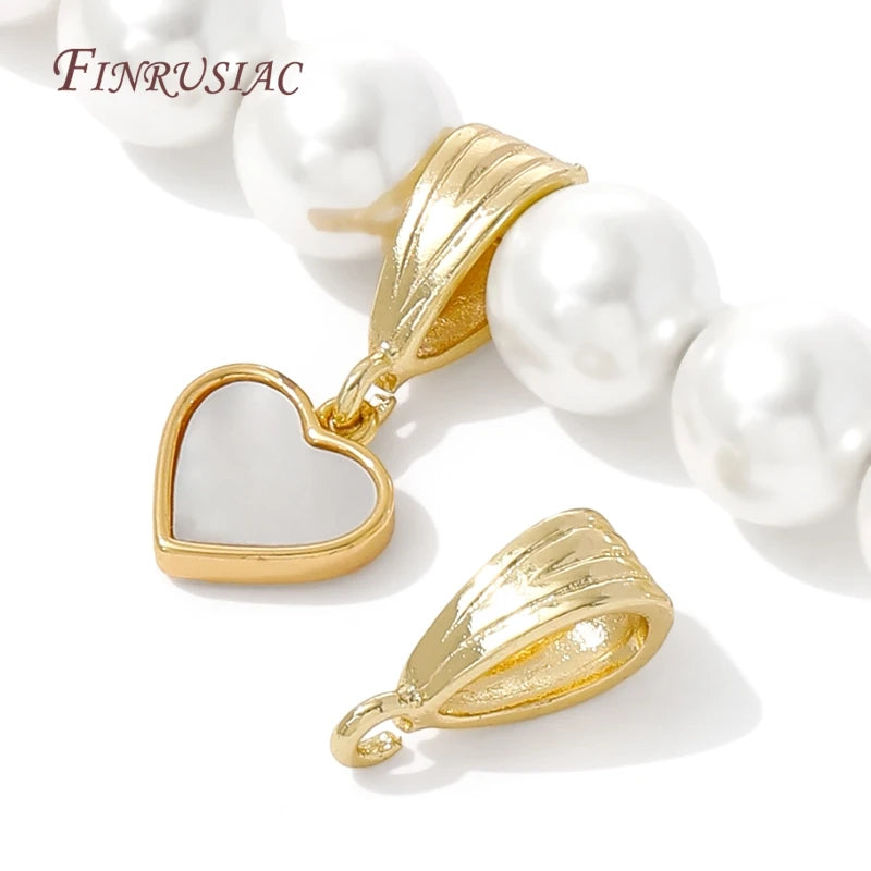 18K Gold Plated Bail Connectors for Jewelry Making – 5/10 Pcs Jewelry Bail Connector P3