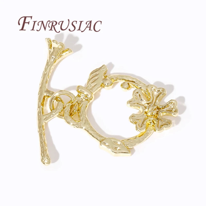 18K Gold Plated OT Toggle Clasp – Brass Jewelry Making Findings Jewelry Clasp Finding P3