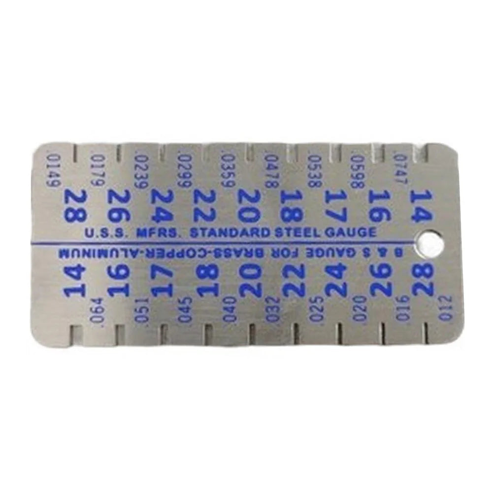 Stainless Steel Thickness Gauge 14–28 Plate Double-Sided Caliper Thickness Gauge Caliper P3