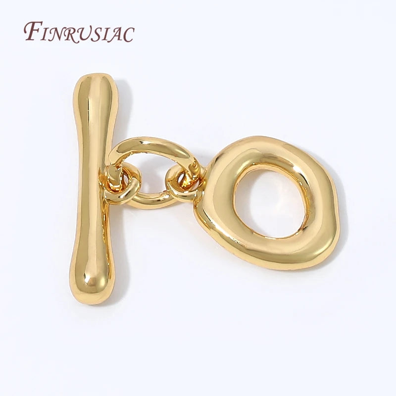 18K Gold Plated OT Toggle Clasp – DIY Jewelry Connector Jewelry Clasp Finding P3
