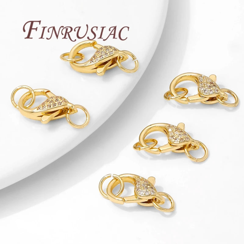 18K Gold Plated Lobster Clasps – 3 Styles for Jewelry Making Jewelry Clasps P3