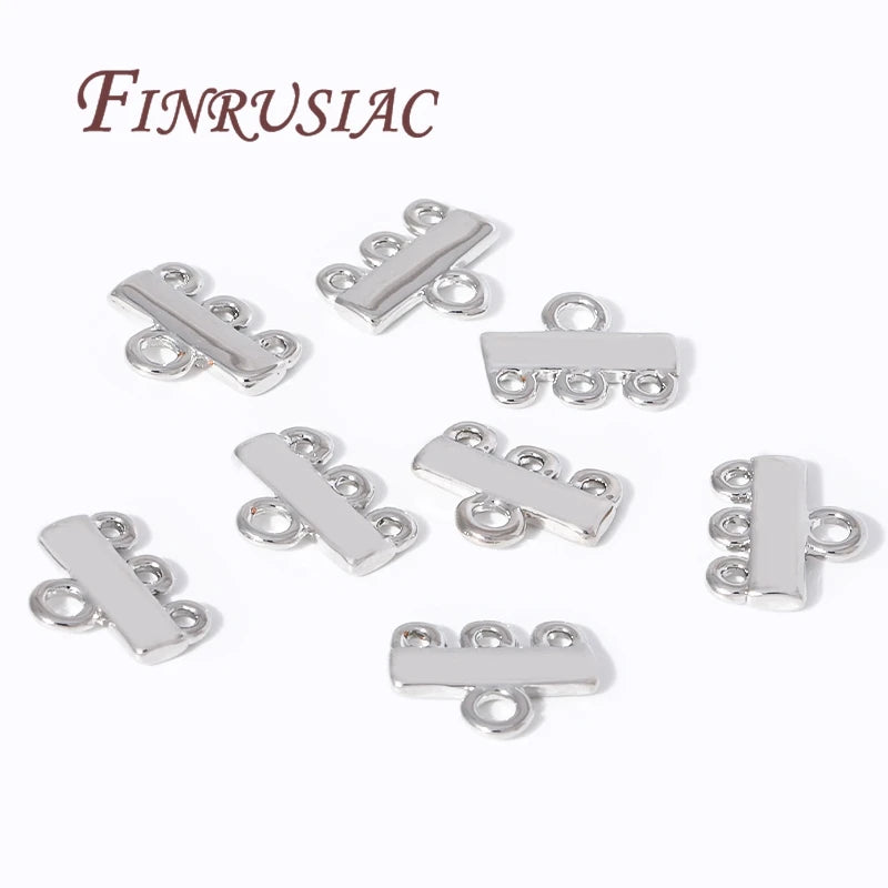 18K Gold Plated Layered Clasps & Pendant Bail Connectors Jewelry Findings P3