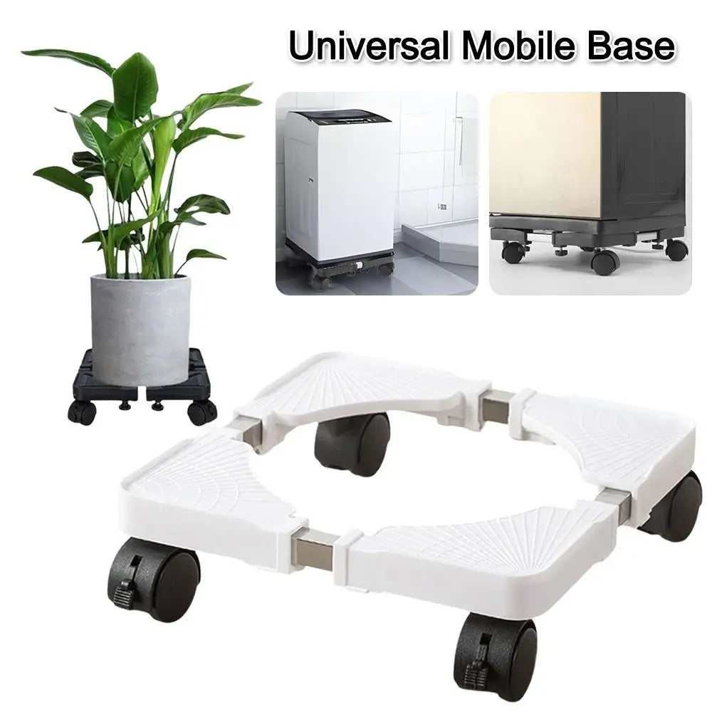 Heavy Duty Washing Machine Movable Base | 4 Caster Wheels Appliance Base Stand P3