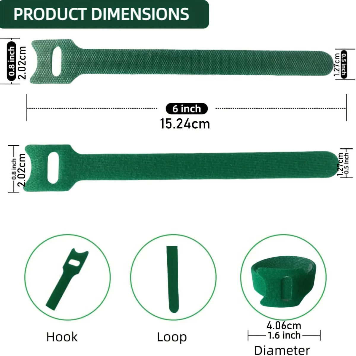 Nylon Plant Ties Adjustable Non-Slip Loop Fasteners 50/100 Pack Garden Plant Ties P3