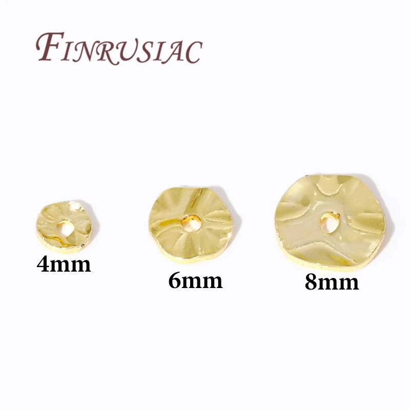 Gold Plated Wavy Spacer Beads – DIY Jewelry Making Findings Jewelry Making Beads P3
