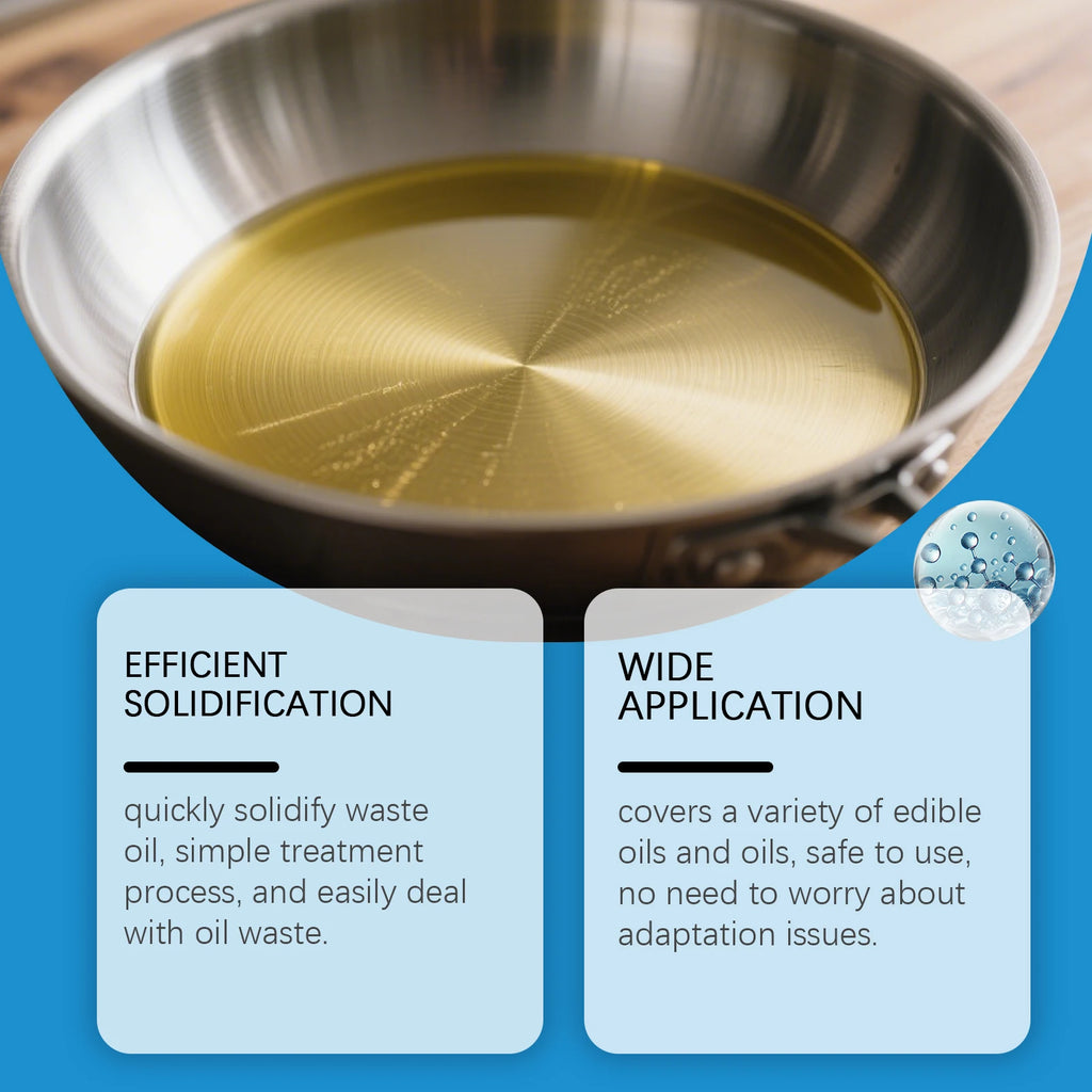 JAKEHOE Cooking Oil Solidifier Powder | Grease Hardener 20g Oil Solidifier Powder P3