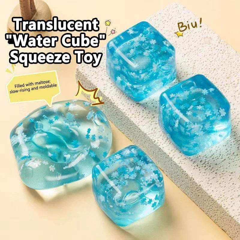 Squishy Snowflake Ice Cube Slow Rising Sensory Fidget Toy Sensory Fidget Toy P3