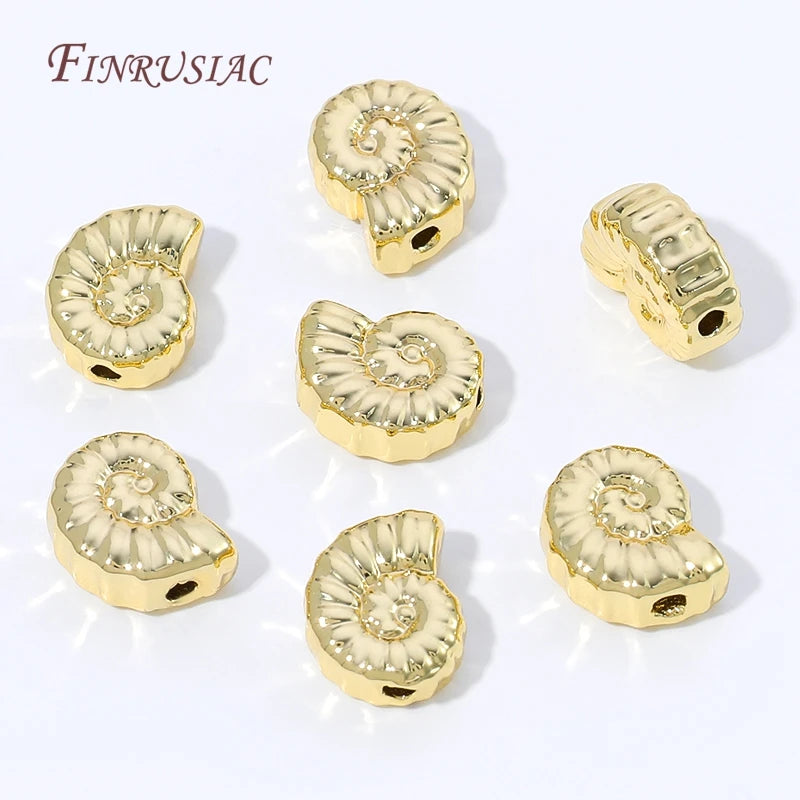 18K Gold Plated Conch Spacer Beads – DIY Jewelry Making Jewelry Making Beads P3