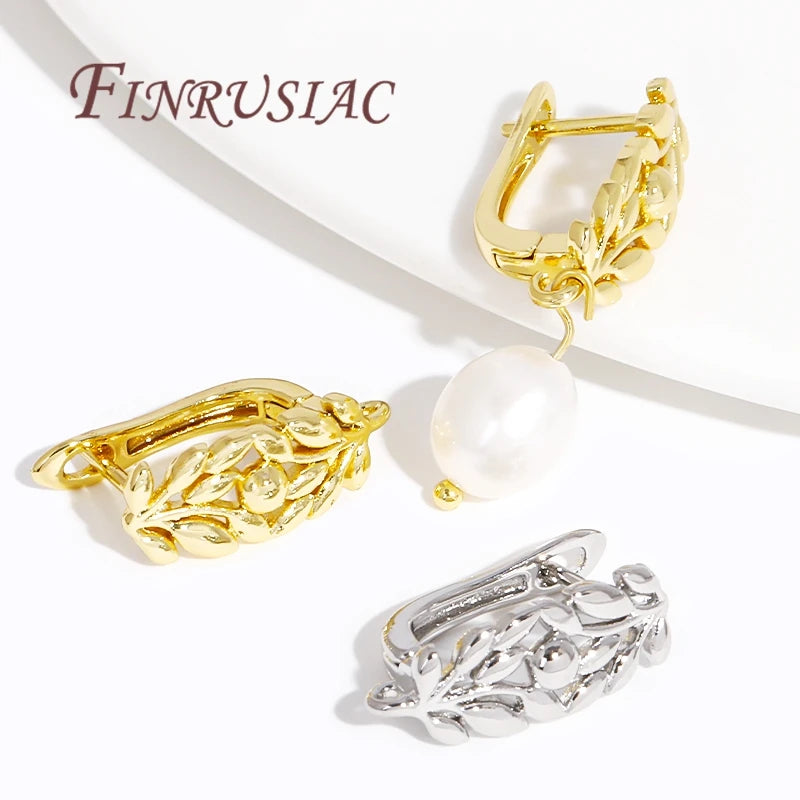 18K Gold Plated Brass Earring Hooks – DIY Jewelry Findings Earring Findings P3