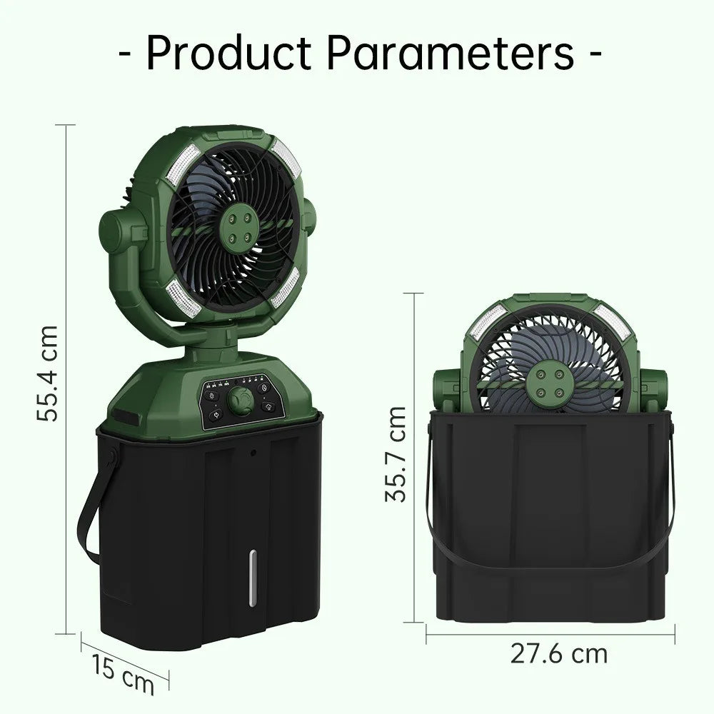 Portable USB Rechargeable Camping Fan with Misting Spray Portable Misting Fan P3