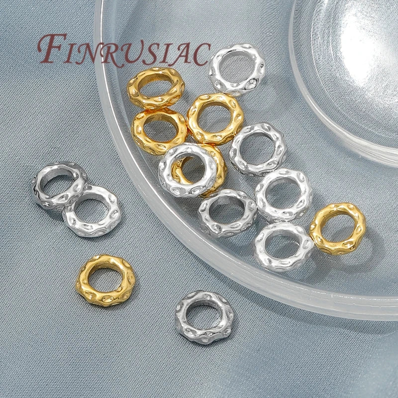 18K Gold Plated Spacer Beads – Brass Bracelet Separator Findings Jewelry Spacer Beads P3