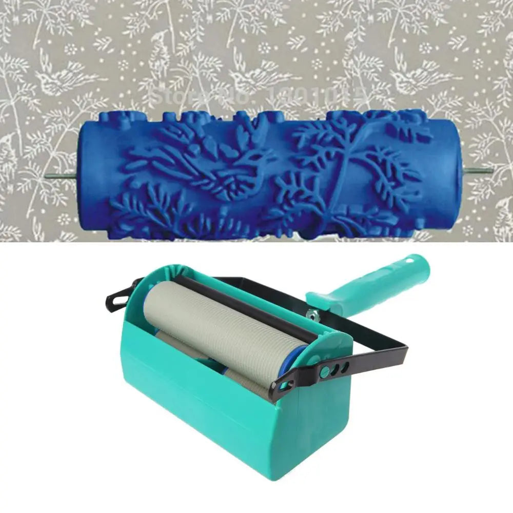 DIY Texture Grain Paint Roller – Wall Pattern Decorating Tool Decorative Paint Roller P3
