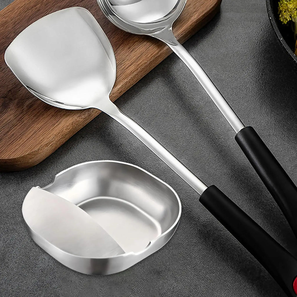 Stainless Steel Spoon Rest & Spatula Holder | Kitchen
