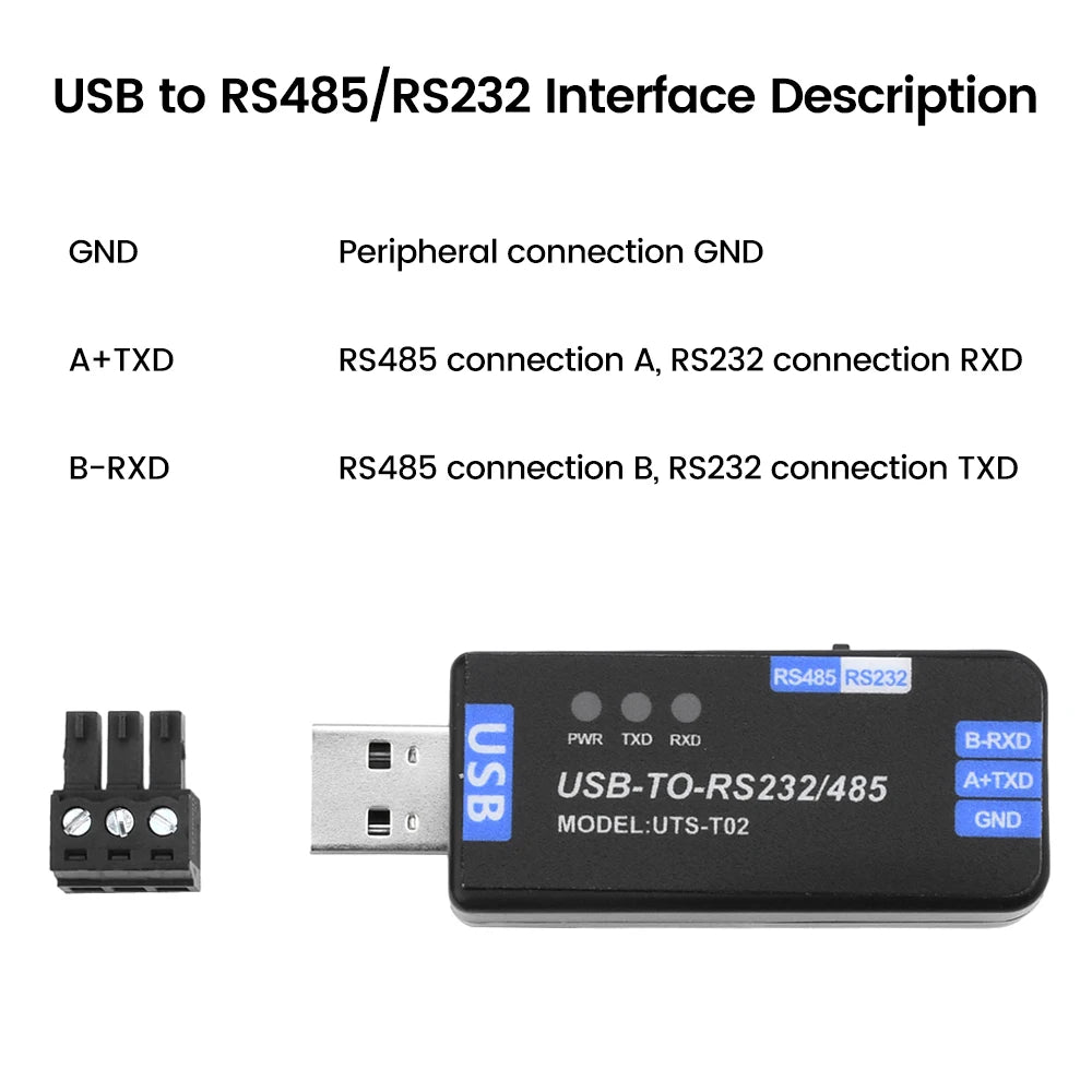 USB to RS485/RS232 Converter Module | CH343G Half-Duplex Serial Converter Module P3