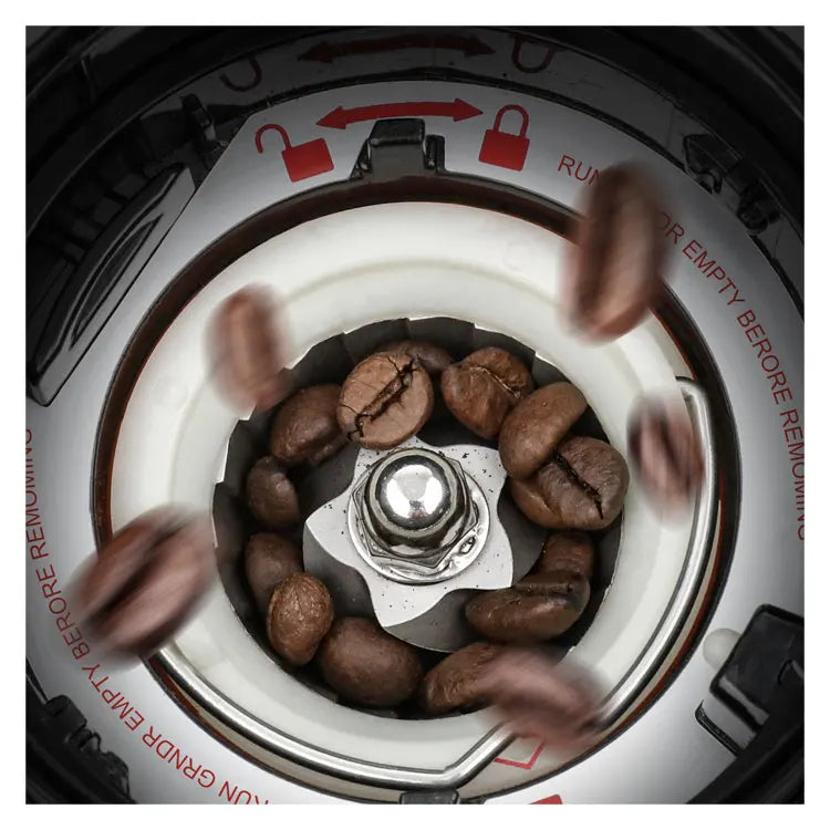 DUTRIEUX Auto Conical Burr Coffee Grinder – 250g LED Display Burr Coffee Grinder P3