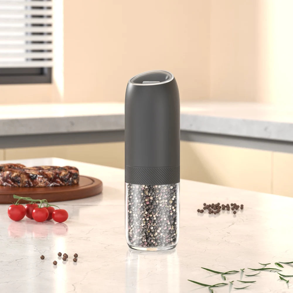 CLITON Electric Salt & Pepper Grinder Set – Gravity Sensing Electric Spice Grinder P3