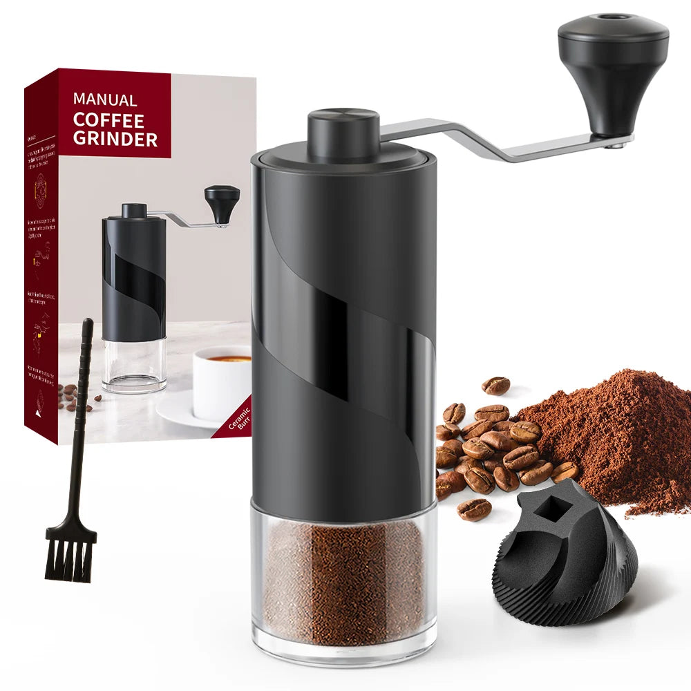 CLITON Manual Coffee Grinder – 40-Gear Ceramic Burr Mill Manual Coffee Grinder P3