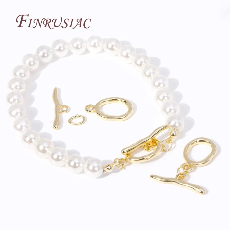 18K Gold Plated OT Toggle Clasps – DIY Bracelet & Necklace Jewelry Toggle Clasp P3