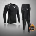 Men's Fleece Lined Thermal Underwear Set | Long Johns Top & Bottom Thermal Underwear Set P3 sets21 L