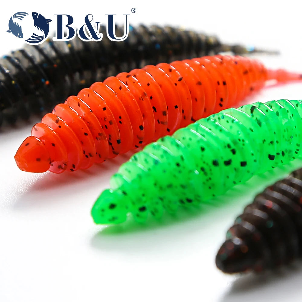 B&U Soft Shad Silicone Lures 40mm 60mm – Pike Bass Swimbait Soft Fishing Lure P3