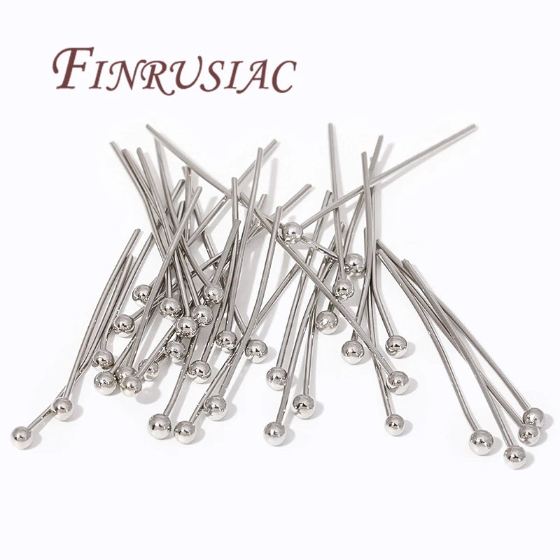 50Pcs 14K Gold Plated Ball Head Pins – DIY Jewelry Findings Jewelry Findings Pins P3