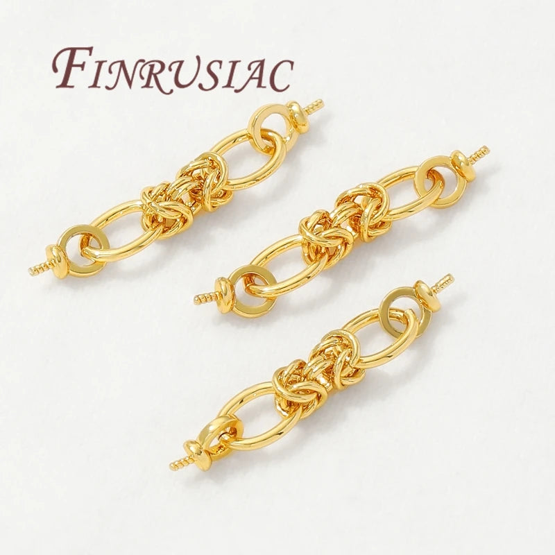 18K Gold Plated Jewelry Connectors | DIY Necklace & Bracelet Jewelry Connectors P3