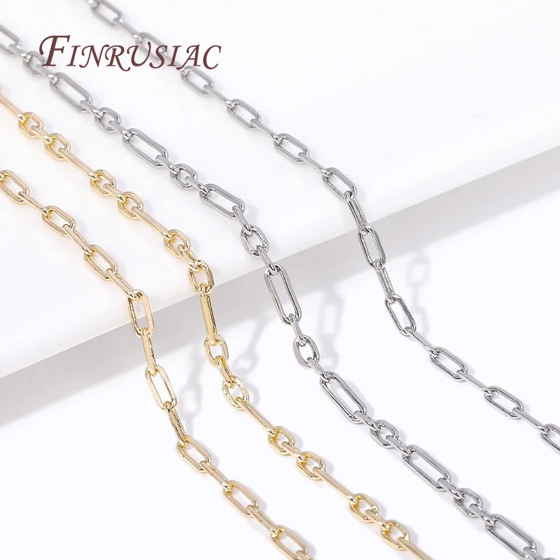 14K Gold Plated Square Chain Spool for DIY Jewelry Making Jewelry Making Chain P3