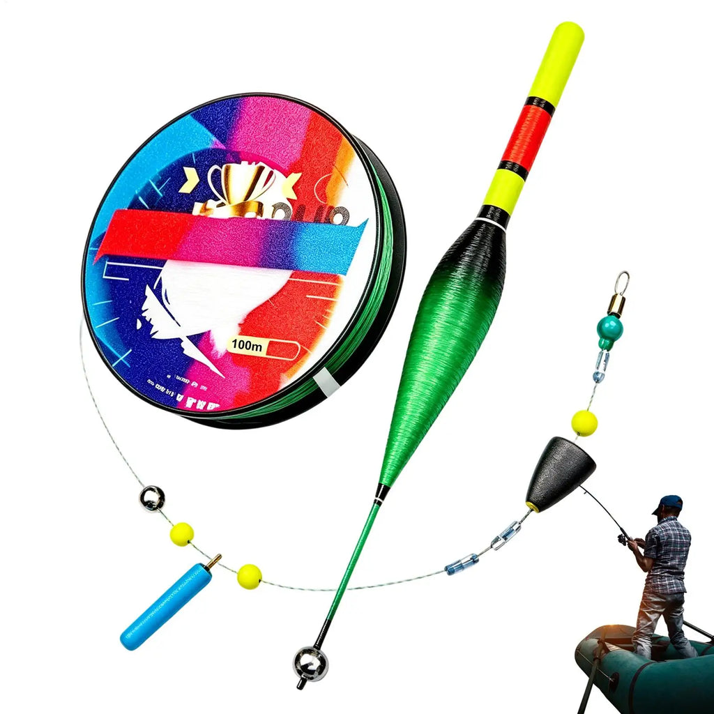 100m Automatic Bobber Fishing Line Set with Float | Nylon Bobber Fishing Line Set P3