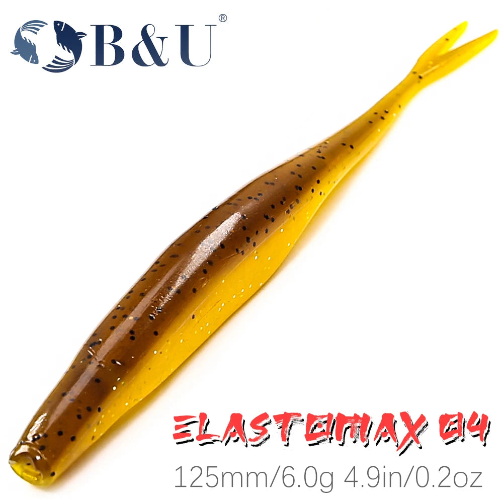 B&U Super Fluke Soft Bait Lures – Bass & Pike 3 Pack Soft Fishing Lure P3