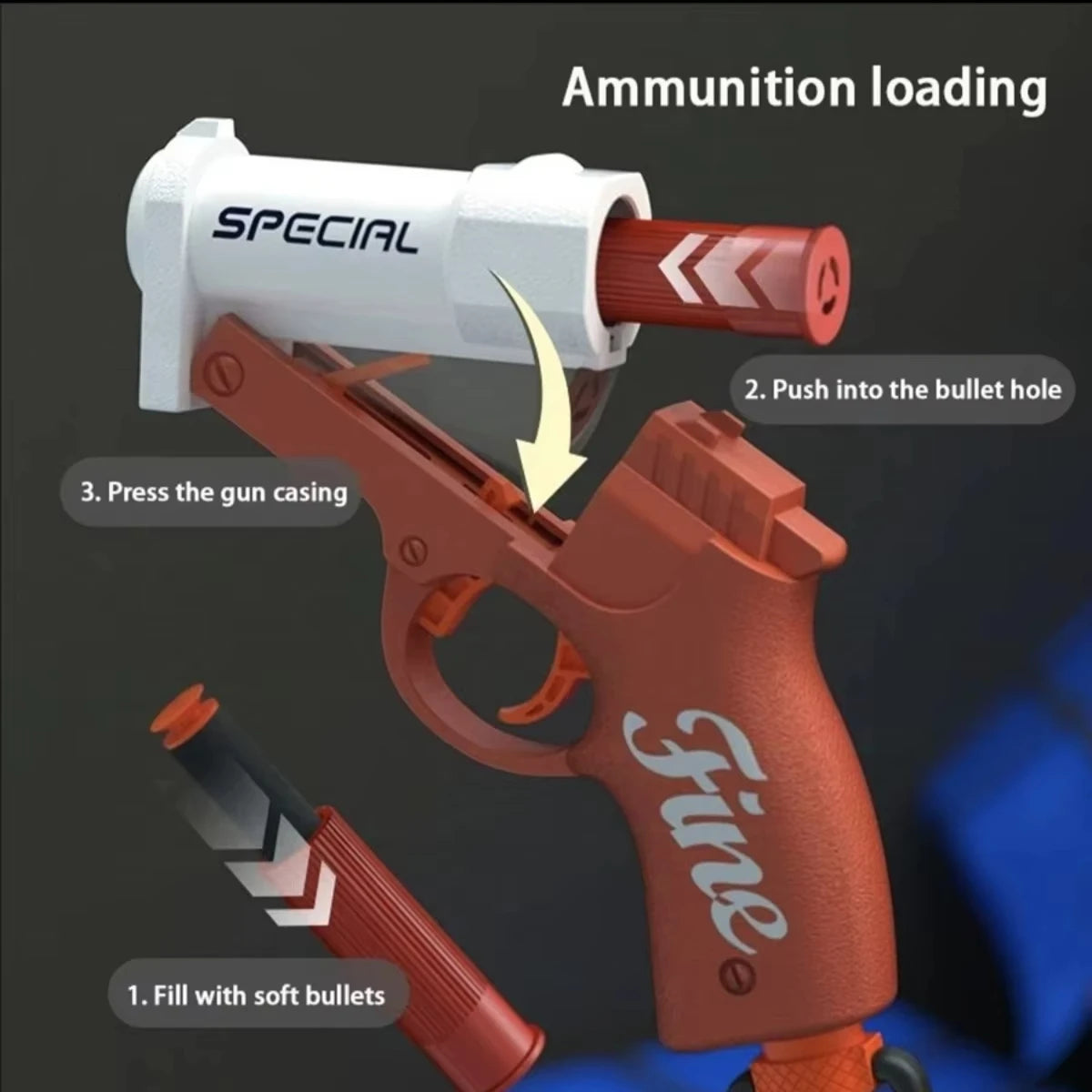 Mini S686 Shell Ejection Soft Bullet Toy Rifle for Kids 14+ Soft Bullet Toy Rifle P3