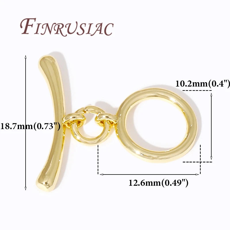 18K Gold Plated OT Toggle Clasps – DIY Jewelry Findings Jewelry Clasp Findings P3 14K Gold Plated 6 Pieces
