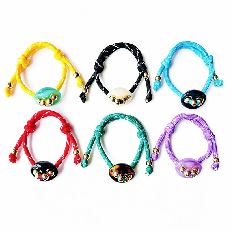 Colorful Pig Nose Beaded Woven Bracelet – Adjustable Women's Beaded Bracelet P3