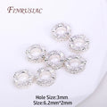 18K Gold Plated Brass Lace Spacer Beads 6.2x2mm | DIY Jewelry Jewelry Making Beads P3 Silver Plated 30 pcs