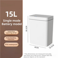 Smart Touchless Trash Can Auto Bagging Sensor Bin 15L Smart Sensor Bin P3 white 15L