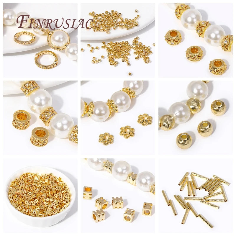 18K Gold Plated Filigree Flower Bead Caps | Brass DIY Jewelry Jewelry Bead Caps P3