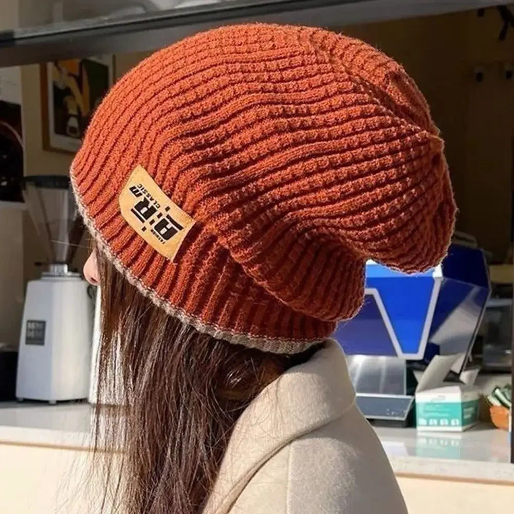 Women's 4-in-1 Slouchy Beanie Winter Ear Protection Knit Hat Knit Beanie Hat P3