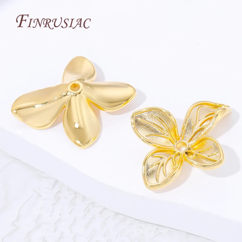 18K Gold Plated Flower Bead Caps – DIY Jewelry Findings Jewelry Bead Caps P3